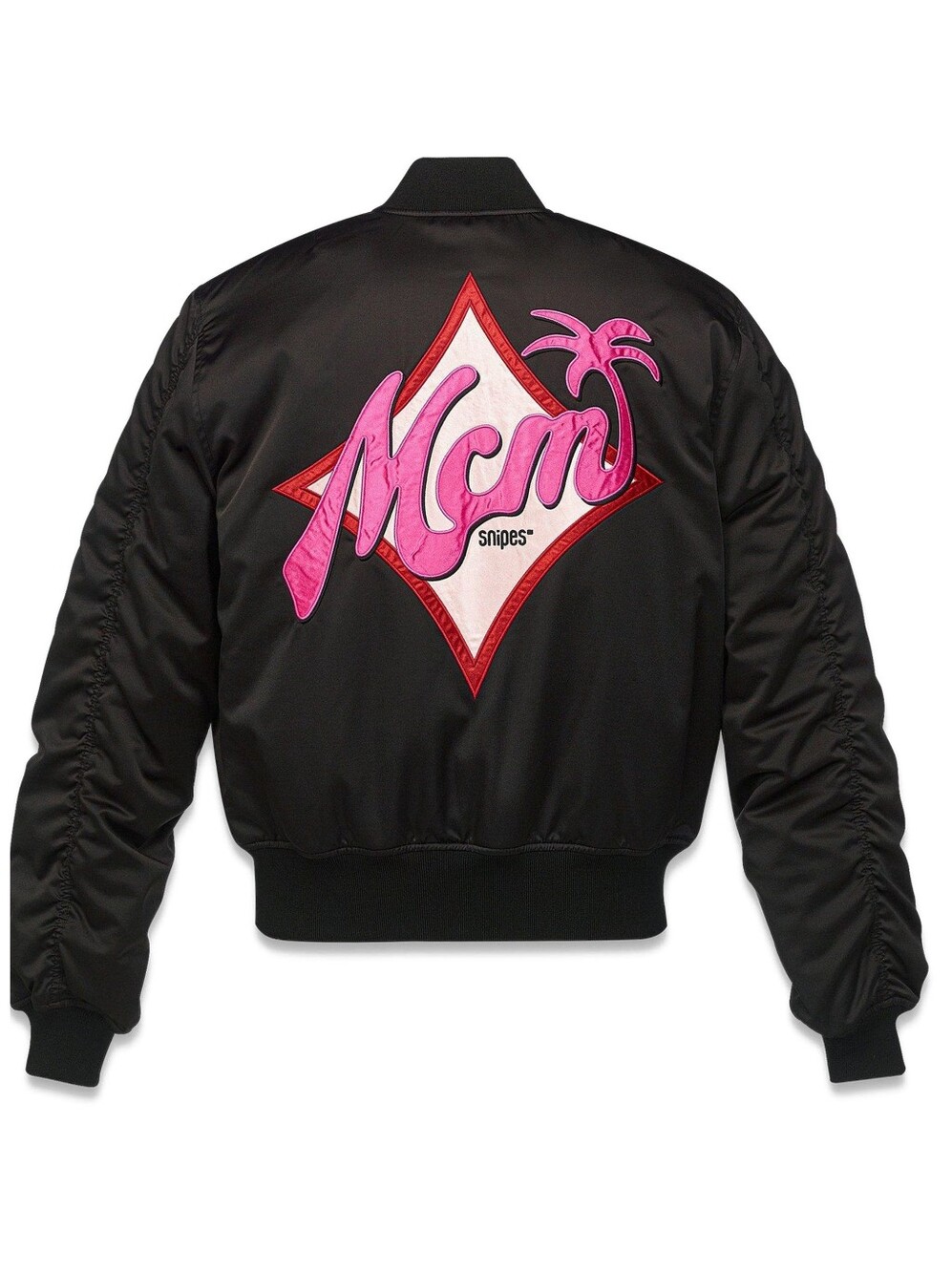 MCM® x SNIPES® Miami Palm Tree Satin Bomber Jacket | Medium